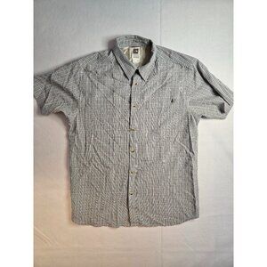 The North Face Mens‎ Plaid Button Down Short Sleeve Shirt Large